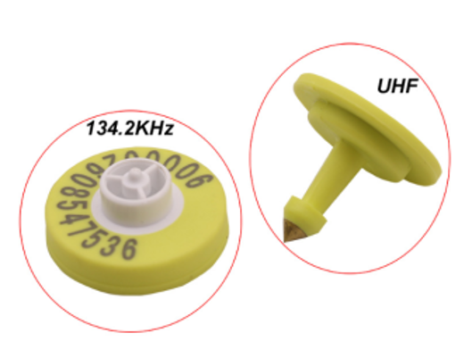CL-ET38 RFID Animal Ear tag UHF+EM4305 Dual Frequency Ear tag